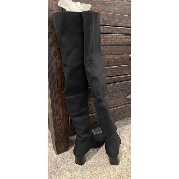 M. M. Lafleur black pull on high boots - Picture 5 of 13